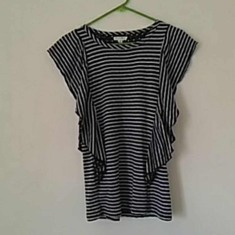 Jane And Dilancey Striped And Polkadoted Blouse